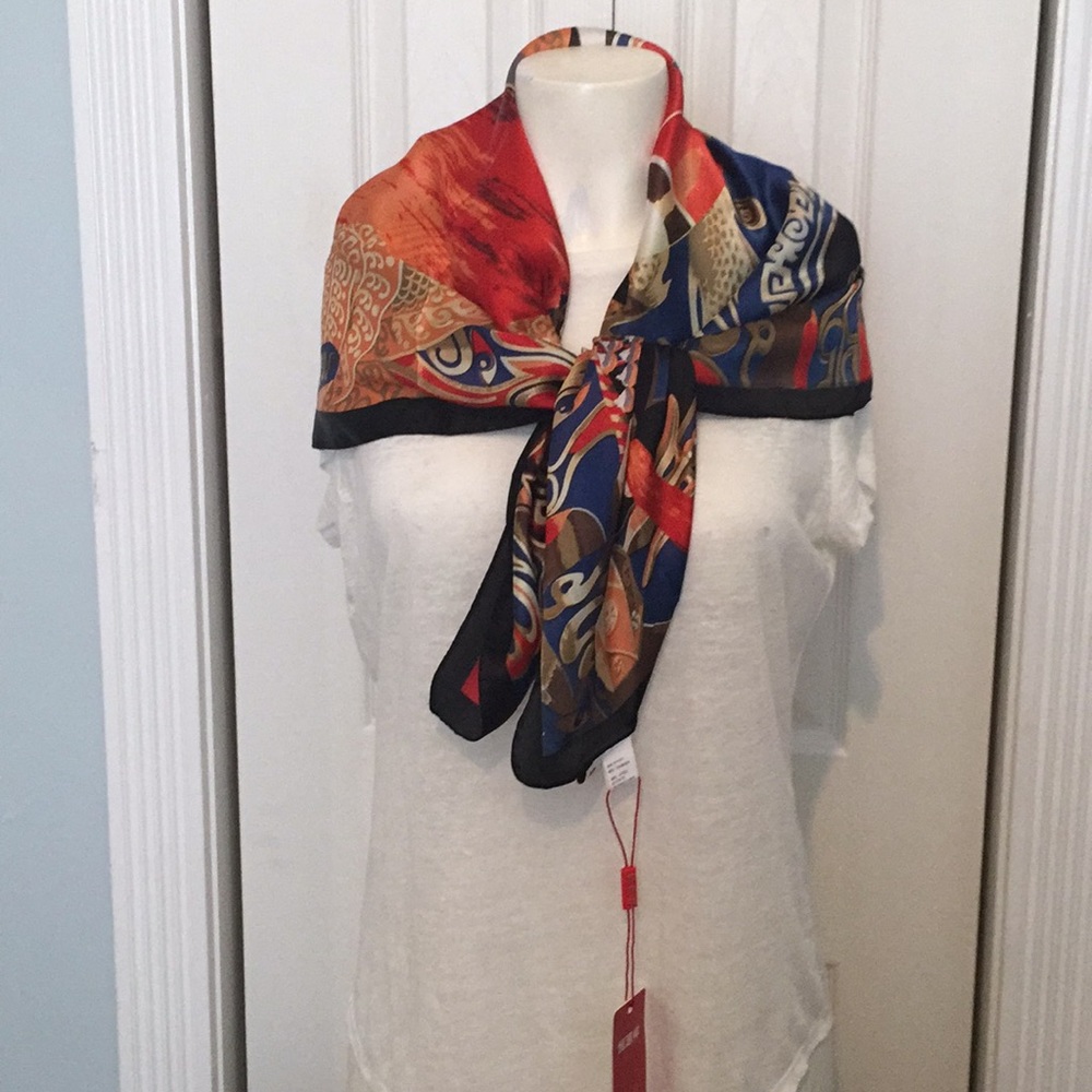 Beautiful silk scarf bright colors